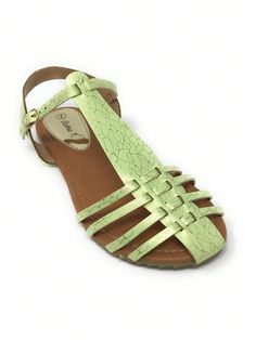 Verde Guay,Elegante,Glamour,punk,Preppy,Deportivo,Vacación,Miedoso,De moda Collar  Cloruro de polivinilo Estampado en Textura Zapatos de tiras,sandalias romanas,sandalias de dedo,Tira Tobillera Embellished Trendy Synthetic T-strap Sandals With Round Toe, Adjustable Open Toe Synthetic Sandals, Synthetic T-strap Sandals For Beach, Trendy Green Slingback Sandals With Round Toe, Adjustable Synthetic T-strap Sandals With Textured Footbed, Flat Synthetic T-strap Sandals For Vacation, Adjustable Textured T-strap Sandals In Synthetic, Synthetic Flat T-strap Sandals For Vacation, Trendy Green Open Toe Slingback Sandals