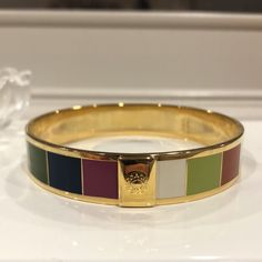 Vintage Coach Gold And Rainbow Bangle Never Worn, Comes With Original Coach Pouch Luxury Multicolor Bangle For Formal Occasions, Luxury Multicolor Bangle, Elegant Multicolor Cuff Bracelet, Multicolor Cuff Bracelet For Formal Occasions, Formal Multicolor Cuff Bracelet, Multicolor Adjustable Cuff Bracelet For Formal Occasions, Adjustable Multicolor Cuff Bracelet For Formal Occasions, Coach Bangle Bracelet For Formal Occasions, Coach Pouch