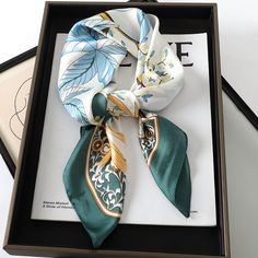 Indulge in Luxurious Fashion Elevate your ensemble with our exquisite Chic Silk Square Scarf, a timeless accessory that effortlessly combines sophistication and versatility. Crafted from premium silk, this scarf embodies luxury, making it a must-have addition to your wardrobe. Whether you're strolling along the beach, attending a garden party, or simply adding a touch of elegance to your everyday look, our silk scarf promises to elevate your style quotient with its understated charm. Unveiling t Elegant Green Scarves For Spring, Elegant Green Scarves For Summer, Elegant Green Summer Scarves, Elegant Green Scarf For Formal Occasions, Elegant Green Floral Print Silk Scarf, Elegant Green Floral Silk Scarf, Elegant Floral Print Silk Scarf For Gift, Elegant Floral Print Scarves, Elegant Floral Print Silk Scarf Gift