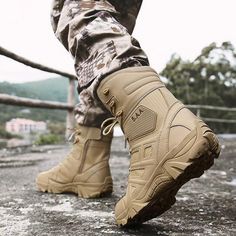 Men's Wear-Resisting Waterproof Army Boots | ZORKET | ZORKET Wear-resistant Khaki Boots For Outdoor Work, Khaki Round Toe Winter Boots, Brown Combat Waterproof Boots For Outdoor, Brown Combat Hiking Boots, Brown Combat Style Hiking Boots, Brown Combat Boots For Outdoor Activities, Brown Combat Work Boots For Outdoor Activities, Combat Style High-top Waterproof Boots For Outdoor, Durable Combat Boots For Outdoor