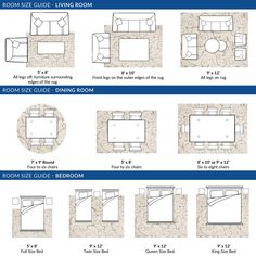 the floor plan for a living room is shown in blue and white, with instructions to make