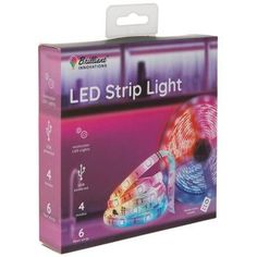 led strip light with remote control for indoor use in the house or office, multicolored