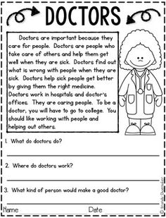 the doctor worksheet for students to help them understand what they're doing