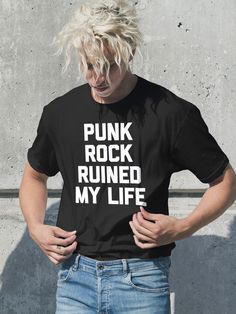 I just added a new item to eBay, New Punk and Rock Funny T-Shirt Gift Music Tees Sizes S to 5XL! #eBay #eBaySeller Unisex Rock And Roll T-shirt For Streetwear, Black Punk T-shirt With Slogan, Black Cotton Rock And Roll T-shirt, Rock And Roll T-shirt With Band Logo For Summer, Rock Style T-shirt With Band Logo For Music Festivals, Summer Rock T-shirt With Band Logo, Slogan T-shirt For Alternative Fashion, Grunge Short Sleeve T-shirt For Concert, Unisex Rocker T-shirt For Concerts