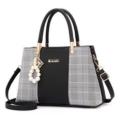 Description: Experience and showcase your beautiful and elegant style, with this gorgeous and well designed plaid patchwork patent leather handbag. Whether you are preparing to head out to your regular office work, to a special business meeting, or you are attending a special weekend function, experience and enjoy tremendous style with exquisite confidence, wearing this premium high quality and functional handbag.Details: GRACE Design Collection Women's Fashion Elegant Patchwork Designer Leather Woman Handbag, Patent Leather Handbags, Fesyen Wanita, Leather Items, Leather Design, Chanel Handbags, Casual Bags, Louis Vuitton Handbags, Shoulder Handbags