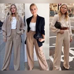 New With Tags. Size M Ig Favorite Office Wear Women Beige Pants, Business Cream Pants, Beige Shacket Black Pants, Luxury Khaki Chinos For Work, Luxury Straight Leg Chinos For Business Casual, Luxury Zara Bottoms For Business Casual, Cheap Casual Brown Work Pants, Trendy Beige Pants, Cheap Chic Beige Blazer