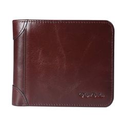 Item Type: Wallet Main Material: Genuine Leather Genuine Leather Type: Cow Leather Gender: Men Style: Fashion Pattern Type: Solid Closure Type: No Zipper Wallets: Mini Wallets Wallet Length: Short Decoration: NONE Item Height: 12.2 Item Length: 9.0 Item Weight: 200g Item Width: 3.0cm Material Composition: cowhide leather Model Number: N4441 Lining Material: Polyester Interior: Coin Pocket Interior: Photo Holder Interior: Note Compartment Interior: Zipper Pouch Interior: Card Holder Male Purse: G Brown Wallet With Coin Pocket For Business, Brown Business Wallet With Coin Pocket, Casual Brown Card Holder With Coin Pocket, Casual Brown Bifold Card Holder, Brown Bifold Coin Purse For Business, Brown Bifold Wallet For Business, Classic Brown Bifold Coin Purse, Casual Brown Bifold Wallets, Casual Bifold Wallets For Business