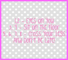 a pink and white polka dot frame with the words 12 eyes on you, sit on the