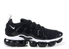 Air Vapormax Plus - Nike - 924453 011 - black/white | Flight Club Nike Black Sneakers With Reflective Details, Black Training Sneakers With Reflective Details, Modern Black Sneakers With Reflective Details, Black Running Sneakers With Logo-print Tongue, Black Running Sneakers With Logo, Vapormax Plus Black, Vapor Max Plus, Vapour Max Nike, Air Vapormax Plus