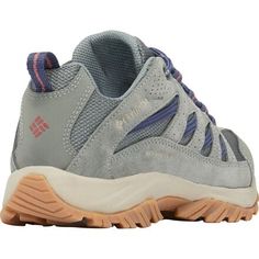 You never know when the chance to get out for a quick hike will come, so be ready with the Columbia Crestwood Women's Hiking Shoe. With a waterproof construction and breathable mesh accents, this shoe will keep your feet dry from the inside out whether you're exploring a new trail or revisiting an old favorite. Ventilated Lace-up Hiking Boots, Lace-up Hiking Boots With Ventilation, Ventilated Walking Shoes With Round Toe For Outdoor Activities, Ventilated Lace-up Walking Shoes For Outdoor Activities, Lace-up Walking Shoes With Ventilation For Outdoor Activities, Gray Durable Walking Shoes For Outdoor Activities, Gray Durable Walking Shoes For Outdoor, Outdoor Gray Trail Running Shoes Fade-resistant, Gray Fade-resistant Trail Running Shoes For Outdoor