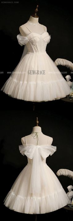 10% off now|Free shipping world-wide. Lotila Short Tulle Homecoming Party Dress with Bow Knot In Back at GemGrace. Click to learn our pro custom-made service for wedding dress, formal dress. View #HomecomingDresses for more ideas. Short Dresses With Bows In The Back, Sleeveless Tulle Tutu Dress For Prom Season, Mini Length Tulle Tutu Dress For Prom, Summer Party Petticoat In Tulle, Summer Prom Tulle Tutu Dress, Bow Mini Dress For Prom Evening, Summer Party Tulle Petticoat, Sleeveless Summer Petticoat For Party, Tulle Tutu Bridesmaid Dress For Prom Season