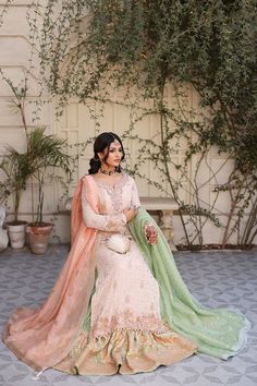 Aisha Imran. Rima Pink Naqshi Lehenga, Pink Naqshi Lehenga For Wedding, Semi-stitched Chinon Sharara With Naqshi, Pink Naqshi Anarkali Set For Wedding, Pink Sharara With Sheer Dupatta For Eid, Festive Pink Sharara With Naqshi Details, Festive Pink Sharara With Naqshi Embroidery, Pink Naqshi Saree Traditional Wear, Pink Naqshi Sharara For Wedding