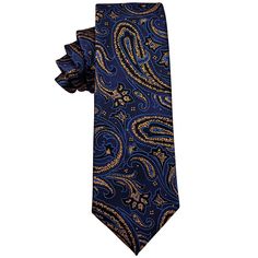 Material:Feel Soft & Easy to care for, Great Value for the Handmade QualityStandard Necktie:Classic Width in 3.15 inch (8cm), Total Length: 59 inch (150cm)Crafts:1200 Stitches Jacquard WovenPacking:Gift Box Packing Occasions:Perfect for Formal or Casual, Such as Wedding, Dance, Parties, Graduations, Celebration, Business, Events, and Special Occasions Blue Adjustable Formal Neckwear, Blue Paisley Print Ties For Black Tie Events, Blue Paisley Print Ties For Black Tie Occasion, Blue Paisley Print Tie For Black Tie Events, Blue Elegant Tie For Father's Day, Elegant Blue Tie For Father's Day, Elegant Paisley Print Tie As A Gift, Elegant Paisley Print Ties As Gift, Elegant Paisley Print Suit And Tie Accessories For Gift