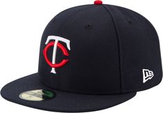 Make sure to rock the same On-Field cap as the pros by wearing the New Era® Minnesota Twins 59Fifty® fitted hat. Authenticity Official On-Field hat of MLB® Fitted 59Fifty® flat brim design Tailored to your exact measurements Six-panel, structured crown Moisture-absorbing band Embroidered Details Embroidered team logo on front crown Embroidered New Era® logo on left side Official MLB® logo on back Protective, Moisture-Managing Technology COOLERA™ Technology wicks away sweat SOLARERA™ 50+ UPF prot Minnesota Twins Baseball, Mlb Logo, Twins Baseball, Cubs Hat, Mlb Logos, New Era Logo, Minnesota Twins, New Era Cap, New Era 59fifty