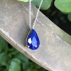 This one of the kind lapiz lazuli teardrop shape pendant is special because  - The stone was cut and facted in my studio and there's only one in the teardrop shape - The stone was facted perfectly with shape edges which gives it sparkle ✨  - The item was 100% handmade with high quality Sterling silver Blue Gemstone Teardrop Pendant Necklace, Sapphire Gemstone Drop Necklaces, Sapphire Drop Gemstone Necklace, Sapphire Teardrop Pendant Necklace In Sterling Silver, Sapphire Drop Necklace With Gemstone, Sapphire Teardrop Pendant Jewelry, Blue Teardrop Pendant Jewelry With Natural Stones, Blue Teardrop Pendant With Natural Stones, Blue Sterling Silver Pear-shaped Necklace