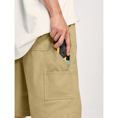 Summer Loose Multi-Pocket Cargo Shorts Material: 100% Cotton Size: S, M, L, XL Color: Khaki, White, Light Purple, Black Applicable Season: Spring, Summer Casual Baggy Cargo Shorts With Multiple Pockets, Solid Workwear Shorts With Pockets, Baggy Utility Shorts With Pockets, Casual Workwear Shorts With Pockets, Casual Baggy Cargo Shorts With Side Pockets, Utility Short Pants With Cargo Pockets, Utility Style Short Pants With Cargo Pockets, Utility Relaxed Fit Shorts With Pockets, Utility Shorts With Pockets And Relaxed Fit