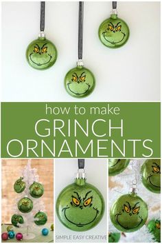 how to make grin face ornaments for christmas