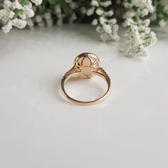 RING DETAILS:✪Design: Gold ring✪Gemstone: Natural welo opal, moissanite diamonds✪Gemstone shape: Oval✪Gemstone size: 10X12 mm✪Setting type: Prong✪Metal type: 14k solid yellow gold✪Metal finish: Smooth shinyChoose your ring size from drop down menu and if you need any other preferred ring size please contact us.**********************************QUALITY OF MATERIALS:Metal: Most of our jewelry at JewelryMansion is made with precious metals like gold and silver. These metals are 100% non-allergic to Gold Opal Birthstone Ring For Anniversary, 14k Gold Rings For Proposal With May Birthstone, Gold Opal Ring Stamped 14k, Gold Opal Round Cut Ring For Anniversary, Gold Opal Promise Ring With Prong Setting, Gold Opal Ring For Anniversary, Gold Opal Ring For Anniversary With Round Cut, Opal And Diamond Ring For Anniversary, Opal Diamond Ring For Anniversary