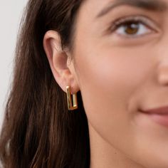 Keep it sleek with these stunning earrings. Beautifully designed to finish off any look, no matter the occasion. Rectangle Hoop Earrings, Earring Bundle, Nature Inspired Jewelry, Black Gift Boxes, Affordable Jewelry, Stunning Earrings, Steel Jewelry, Stainless Steel Jewelry, Silver Hoop Earrings