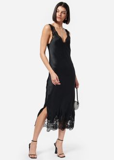 Ramila Dress Black – CAMI NYC Elegant Lace Trim Slip Dress For Date Night, Elegant V-neck Slip Dress With Contrast Lace, Elegant Lace Slip Dress With V-neck, Elegant Lace V-neck Slip Dress, V-neck Slip Dress With Lace Trim For Party, V-neck Lace Trim Slip Dress For Party, Black Lace Trim Slip Dress For Formal Occasions, V-neck Contrast Lace Slip Dress For Night Out, Elegant Black Slip Dress With Lace Trim