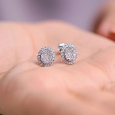 "Oval Shape Illusion Diamond Earrings / 14K Solid White Gold Cluster Diamond Earrings / Gift For Her / Natural Diamond Earrings ╰►Specifications ➤ Made to Order.  ➤ Made in Turkey. ➤ 14K White Gold ➤ Custom Gold Color: Rose Gold, Yellow Gold, White Gold ➤ Total CTW: 0.78 Carat ➤ Setting Type: Illusion, Cluster ➤ Natural Earth-Mined & Non-Conflict Diamonds ➤ Ready to Ship in 1 Week ╰► Side Stone Specifications ➤ %100 Natural Earth-Mined Diamonds ➤ Round Cut Diamonds: 60 pieces of multi-size diamonds ➤ Carat Weight: 0.78 Carat of Round Cut Diamonds ➤ Color: G ➤ Clarity: SI.  If you have any additional questions about this earring, just hit the \"Ask a Question\" button (just to the right of the price) and we will get back you within a few hours.  Be sure to hit \"favorite\" on the right so i Fine Jewelry Cluster Earrings For Anniversary, Fine Jewelry White Gold Cluster Earrings With Halo, Fine Jewelry Halo Cluster Earrings As Gift, Fine Jewelry Cluster Earrings With Halo Design For Anniversary, Fine Jewelry Cluster Earrings With Halo For Gift, Fine Jewelry White Gold Halo Cluster Earrings, Gift White Gold Cluster Earrings With Halo Design, White Gold Cluster Earrings With Halo Design, Oval Halo Design Cluster Earrings As Gift