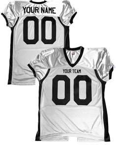 Crafted for a perfect fit, this football jersey is ideal for pairing with full padding without feeling too tight around the waist. With added flexibility and extended length for a tucked-in look, it's a top choice for both intense gameplay and supporting local sports teams or players. Made of polyester stretch mesh with side inserts.Customized with your Team Name, Player Name and Number1. Front Name: 2. Back Name: 3. Front & Back Number: If you would like a color or type style other than the def Black Team Spirit Jersey For Fan Gear, Black Varsity Jersey With Moisture-wicking, Black Moisture-wicking Varsity Jersey, Fitted Football Training Jersey For Football Season, Fitted Training Jersey For Football Season, Fitted Jersey For Football Season Team Events, Fitted Sporty Jersey For Football Season, Fitted Football Season Jersey, Fitted Football Season Jersey For Sports Events