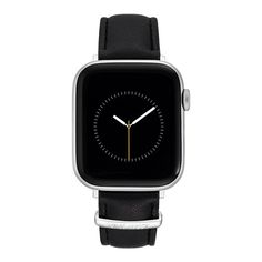 This faux leather band from Nine West features stitching details and polished hardware for a stylish, sophisticated look. Transform your Apple Watch® into an on-trend fashion accessory. Click on this JEWELRY & WATCHES GUIDE to learn about fit, styles, materials and more! This faux leather band from Nine West features stitching details and polished hardware for a stylish, sophisticated look. Transform your Apple Watch® into an on-trend fashion accessory. Click on this JEWELRY & WATCHES GUIDE to l Black Leather Strap Apple Watch Band For Everyday Use, Modern Leather Strap Watch Bands For Everyday, Modern Everyday Leather Watch Bands, Modern Watch Accessories With Black Band For Everyday Use, Modern Watch Accessories With Black Band, Classic Adjustable Apple Watch Band For Business, Trendy Leather Strap Apple Watch Band For Everyday Use, Business Leather Apple Watch Band In Black, Trendy Black Leather Strap Apple Watch Band