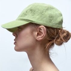 Zara Hat In Light Green Brand New Without Tags. Peak Cap With An Adjustable Strap At The Back. The Same One In Beige Is Available For Sale. Outer Shell 100% Cotton New Posher? Sign Up With Invite Code 0ld_fashioned For $10 Off Your First Poshmark Purchase I Only Sell 100% Authentic Items. Receipts Of Purchase Are Available Upon Request For Verification Purposes. My Photos Are Taken Inside With A Flash Unless Indicated Otherwise. If You Need Additional Photos, Please Drop A Comment Or Dm Me! All Black Wide Brim Hat, Zara Hats, Pink Bucket Hat, Baker Boy Hat, Female Pose Reference, Beanie Hats For Women, Wool Berets, Knitted Hood, Green Brands