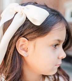 Adorable sterling silver dainty pink butterfly earrings with sparkling CZs for little girls and toddlers. These make adorable October birthstone earrings for birthdays! Perfect size for new babies, little girls, or teens. These are great for new pierced ears as they are nickel-free so they won't irritate her ears. 🌸Earrings are hypo-allergenic and should not irritate sensitive ears and have shortened posts for kids so they don't poke the backs of her ears. 🌸These earrings come with safety scre Cute Hypoallergenic Earrings For Anniversary, Cute Hypoallergenic Earrings, Cute White Huggie Jewelry, Silver Cubic Zirconia Earrings For Birthday, Silver Cubic Zirconia Birthday Earrings, White Sterling Silver Earrings For Birthday, Adjustable Hypoallergenic Earrings For Birthday, Hypoallergenic White Earrings For Birthday, Dainty Silver Earrings For Birthday