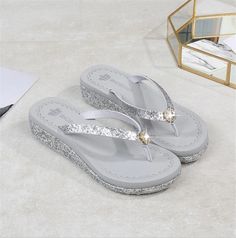 Sifrina Women's Comfortable Beach Slipper | Ultrasellershoes.com – Ultra Seller Shoes Trendy Polyurethane Sandals For The Beach, Trendy Beach Sandals In Polyurethane, Silver Round Toe Flip Flops For Vacation, Trendy Polyurethane Sandals For Beach, Gray Flip Flops For Beach And Summer, Gray Flip Flops For Beach In Summer, Silver Summer Flip Flops, Outdoor Sportswear, Brand Name Shoes