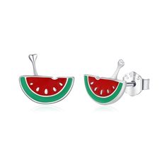 PRICES MAY VARY. Vibrant Watermelon Earrings Design: Add a pop of fun to your outfit with these charming watermelon stud earrings! Their lively design symbolizes vitality and strength, giving you a playful touch of freshness every day.Embrace your individuality with these trendy fruit studs Watermelon Earrings Material: The Watermelon earrings made of 925 sterling silver, Low allergenicity, free of nickel, cadmium, and lead, safe for sensitive skin. Wear them comfortably all day long with peace Watermelon Jewelry, Watermelon Gift, Watermelon Earrings, Gifts For Women Birthday, Fruit Earrings, Earrings Design, Summer Celebration, Women Birthday, Birthday Woman