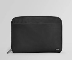 an empty black bag on a white background