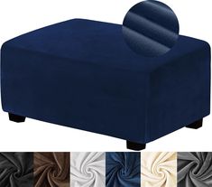 an image of a blue couch with multiple colors