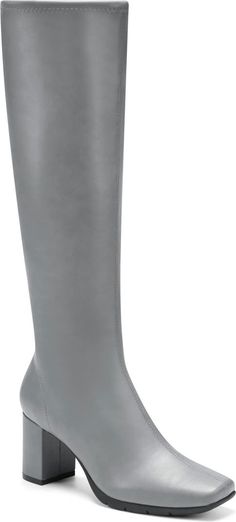 Aerosoles Micah Boot (Women) | Nordstromrack Sleek Fitted Faux Leather Knee-high Boots, Sleek Fitted Knee-high Faux Leather Boots, Fitted Knee-high Boots With Pointed Toe In Polyurethane, Elegant Fitted Heeled Boots In Polyurethane, Elegant Fitted Polyurethane Heeled Boots, Wide Calf Knee-high Boots For Party, Fitted High Shaft Knee-high Boots For Office, Fitted Knee-high Boots For Office, Knee-high Heeled Boots In Polyurethane