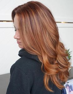 Hair Cut Trends, Blonde Hair Ideas, Strawberry Blonde Hair Color, Aveda Color, Ginger Hair Color, Layered Hairstyles, Strawberry Blonde Hair, Hair 2018, Layered Haircut