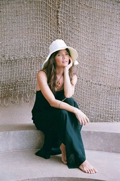 Ready for sun-filled days ahead, our new Canvas Bucket Hat is the perfect companion from sunrise to golden hour. Crafted from 100% cotton canvas with a wide adjustable brim. Available in three neutral colorways, this hat will top off any bikini or flowy summer dress. Tulum Fashion, Flowy Summer Dress, Flowy Summer Dresses, Summer Accessories, Hat Hairstyles, Costume Design, Golden Hour, Nice Shoes, Editorial Fashion