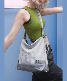 Stylish Grey Faux Leather Versatile Satchel Bag HandbagThis bag is made of fine Faux Leather fabric.Measurement: 32.5cm/12.675" * 36cm/14.04" * 12cm/4.68"Zip up closure. Inside pockets. Large Capacity Faux Leather Satchel Shoulder Bag, Large Capacity Faux Leather Satchel, Gray Crossbody Shoulder Bag For School, Trendy Large Capacity Gray Hobo Bag, Trendy Gray Large Capacity Hobo Bag, Trendy Gray Satchel With Double Handle, Gray Shoulder Bag With Adjustable Strap For Shopping, Handheld Faux Leather Hobo Bag With Adjustable Strap, Trendy Gray Double Handle Satchel