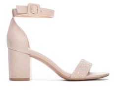 A timeless block heel sandal features a two strap silhouette and adjustable buckle closure. Synthetic upper and linning cushioned footbed, and synthetic outsole. Synthetic upper, Adjustable buckle closure for secure fit, Approx. 2.5\ block heel, Open / round toe, Cushioned footbed, Synthetic outsole | Women's CL By Laundry Jolly Dress Sandals Shoes in Nude Size 9.5 Brighton Earrings, Bow Purse, Heels Collection, Ankle Strap Block Heel, Baby Diaper Bags, Gold Sandals, Shoe Gifts, Women Men Shoes, Dress Sandals