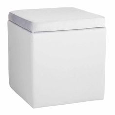 a white storage box with a lid on the top and bottom, in front of a white background