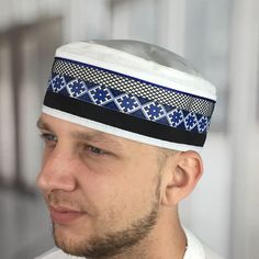 View our stunning kufi hat collection that will add an a fashionable element in your daily life. Click to shop now! Perfect hand made muslim kufi hat for mens. Fabric - organic linen made Ukraine Kufi section: https://etsy.me/3veGpPT This is a cool gift. А man of any age will be pleased and grateful. Remarkable hand made linen kufi for our beloved mens: grandfather, father, husband, baby and teens son, brother, uncle, nephew, godfather, and all friends. Kufi is fashionable. Kufi is stylish. Kufi White Embroidered Hat For Gift, Traditional Black Hat As Gift, Traditional White Cap, Kufi Hat, Mens Fabric, Men's Beanies, Embroidered Hat, Hat Collection, Eid Gifts