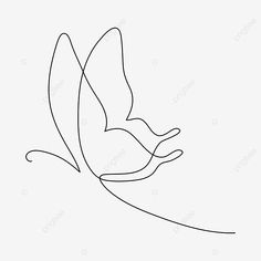 a single line drawing of a bird flying in the sky, outline, simple png and psd