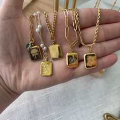 GOLD FILLED Vintage Birthflower Zodiac Necklace  To add Mini Zodiac Sign Add-On: https://www.etsy.com/listing/1167689169 To add-on birthstone, go to the listing below: https://www.etsy.com/listing/1083677267 This item is WATERPROOF, nickel-free, and lead-free. This item is made of high-quality materials and it will NOT tarnish nor discolor for a long time. This item is hypoallergenic so it won't irritate sensitive skin. P R O D U C T D E T A I L S Pendant Material: High-Quality 18K Gold Plated Stainless Steel Chain Materials: Lip Chain: Gold Plated over Stainless Steel (Width: 1.7mm) Twist Chain: Gold Filled (Width: 1.7mm) Dainty Chain: Gold Filled (Width: 1.5mm) Figaro Chain: Gold Filled over Stainless Steel (Width: 3 mm) Beaded Chain: Gold Plated over Stainless Steel (Width: 1.8mm) Flat Gold Rectangular Jewelry With Birth Flower, Gold Rectangular Birth Flower Jewelry, Gold Charm Necklaces With Clavicle Chain And Square Pendant, Gold Charm Necklace With Square Pendant, Gold Rectangular Necklace For Mother's Day, Gold Charm Necklace Tarnish Resistant For Gift, Gold Charm Necklaces Tarnish Resistant As A Gift, Gold Personalized Charm Necklace With Square Pendant, Gold Tarnish Resistant Charm Necklace As Gift