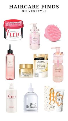 Pink Haircare Aesthetic, Cheap Hair Care Products, Korean Haircare Routine, Haircare Products Aesthetic