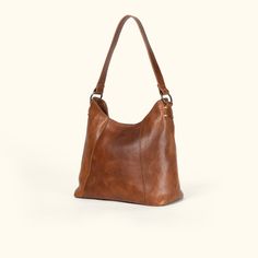 Walker Leather Shoulder Bag | Rustic Tan Dark Brown Leather Jacket, Leather Hobo Handbags, Deep Maroon, Lambskin Leather Jacket, Leather Duffle Bag, Perfect Handbag, Fall Clothing, Leather Duffle, Antique Brass Hardware