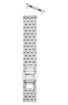 Turn your Apple Watch into a luxe piece of jewelry with this seven-link bracelet made from polished stainless steel. Style Name:Michele Apple Watch Bracelet Strap. Style Number: 6211219. Apple Watch Stainless Steel, Apple Watch Bracelet, Watch Diamond, Apple Watch Bracelets, Diamond Guide, Bracelet Style, Watch Bracelet, Polished Stainless Steel, Diamond Watch