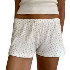 PRICES MAY VARY. ღ Material: Women y2k pajama boxer shorts are made of 5% cotton and 95% polyester, skin-friendly fabric, stretchy, light and breathable, soft to touch and comfortable to wear, keeping you relaxed all day long. ღ Design: Women y2k boxers pajama shorts, cute low rise pj shorts, elastic waistband, button front, solid color/ floral/ striped/ heart graphic print, sweet casual shorts, aesthetic print shorts, elastic waist shorts, wide leg lounge shorts, striped shorts underwear, loose Cotton Sleepwear With Built-in Shorts, Summer Cotton Pajama Shorts For Pajama Party, Casual Sleepwear With Built-in Shorts, White Sleepwear With Built-in Shorts, Comfortable Summer Pajama Shorts For Bedtime, Cute Cotton Pajama Shorts With Relaxed Fit, Casual Summer Sleep Bottoms, Casual Sleep Bottoms For Summer, Casual Cotton Pajama Shorts For Bedtime