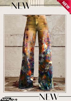 Women's Floral Print Casual Wide Leg Pants Casual Wide Leg Pants, Chic Woman, Elevate Your Style, Leg Pants, Wide Leg Pants, Your Style, Womens Bottoms, Wide Leg, Floral Print