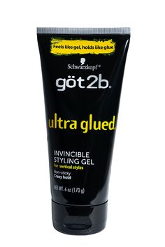 Got2b Ultra Invincible Styling Gel offers a non-sticky, no-flake formula for crazy hold that lasts all night. Perfect for achieving vertical hair styles, this gel is easy to use and remove with shampoo. Get the ultimate, long-lasting style with Got2b! Got To Be Glued Hair Gel, Got 2 Be Glued Gel, Gel For Edges, Got2b Gel, Got 2b, Edges Ideas, Realistic Wishlist, Bun With Curls, Embracing Diversity