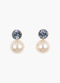 The Ines Earrings pair sparkling crystals and classic pearls in a drop silhouette, creating a style that is incredibly versatile. These earrings will become your go-to for understated glamour. These dainty earrings are perfect for elevating your everyday look, or try pairing with the coordinating Ines Headband. Understated Glamour, Luxury Hair Accessories, Jennifer Behr, Luxury Hair, Fine Jewelry Gift, Dainty Earrings, Sparkling Crystal, A Style, Crystal Pearls