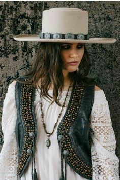 Boho Mode Country, Bolero Hat, Ropa Upcycling, Double D Ranch, Boho Cowgirl, Cowgirl Chic, Western Chic, Cow Girl, Western Boho